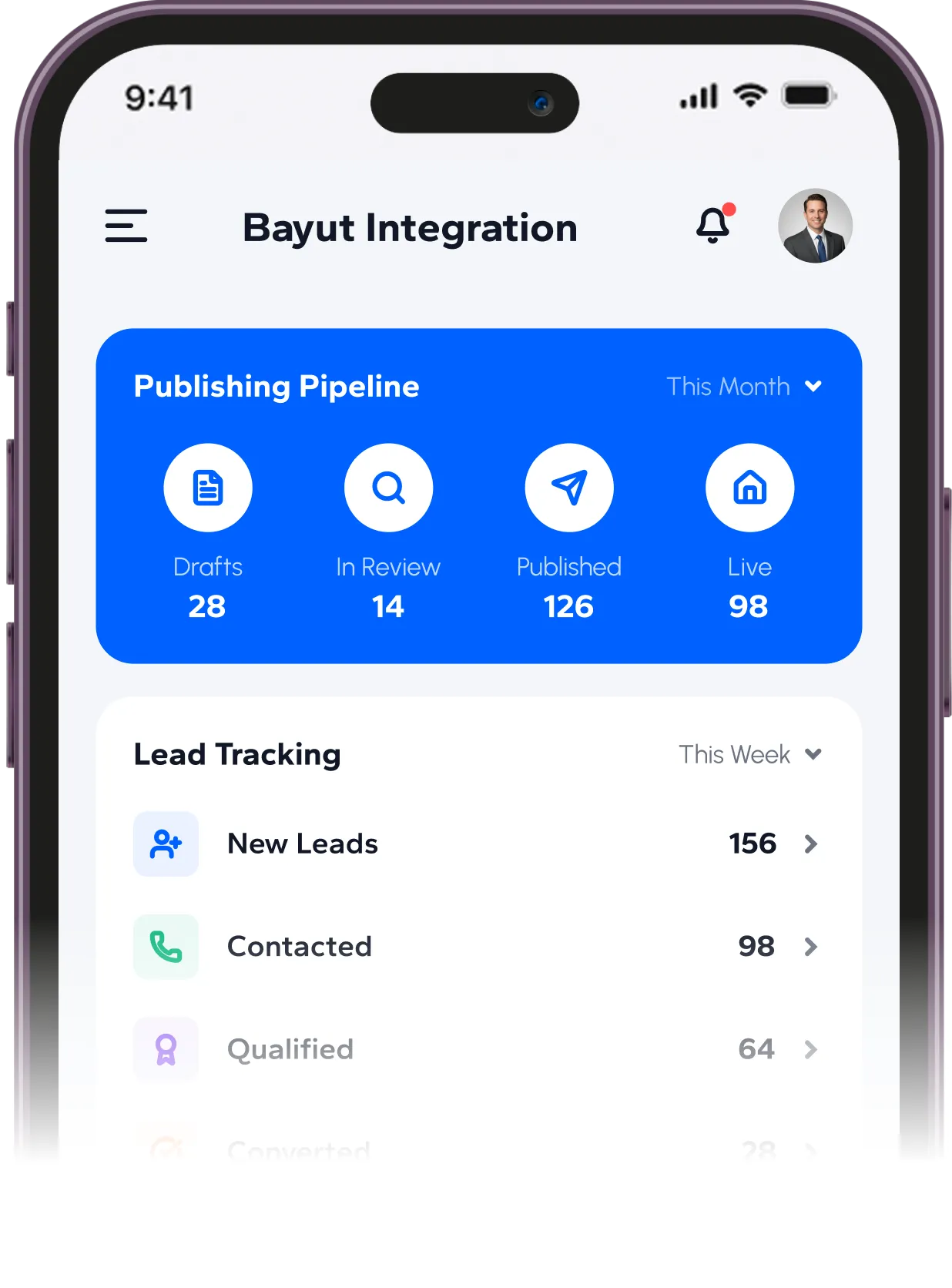 Retyn Bayut Integrated Real Estate CRM Software Platform Core Features