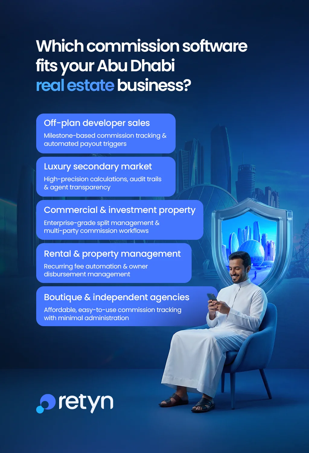 Commission software for Abu Dhabi real estate