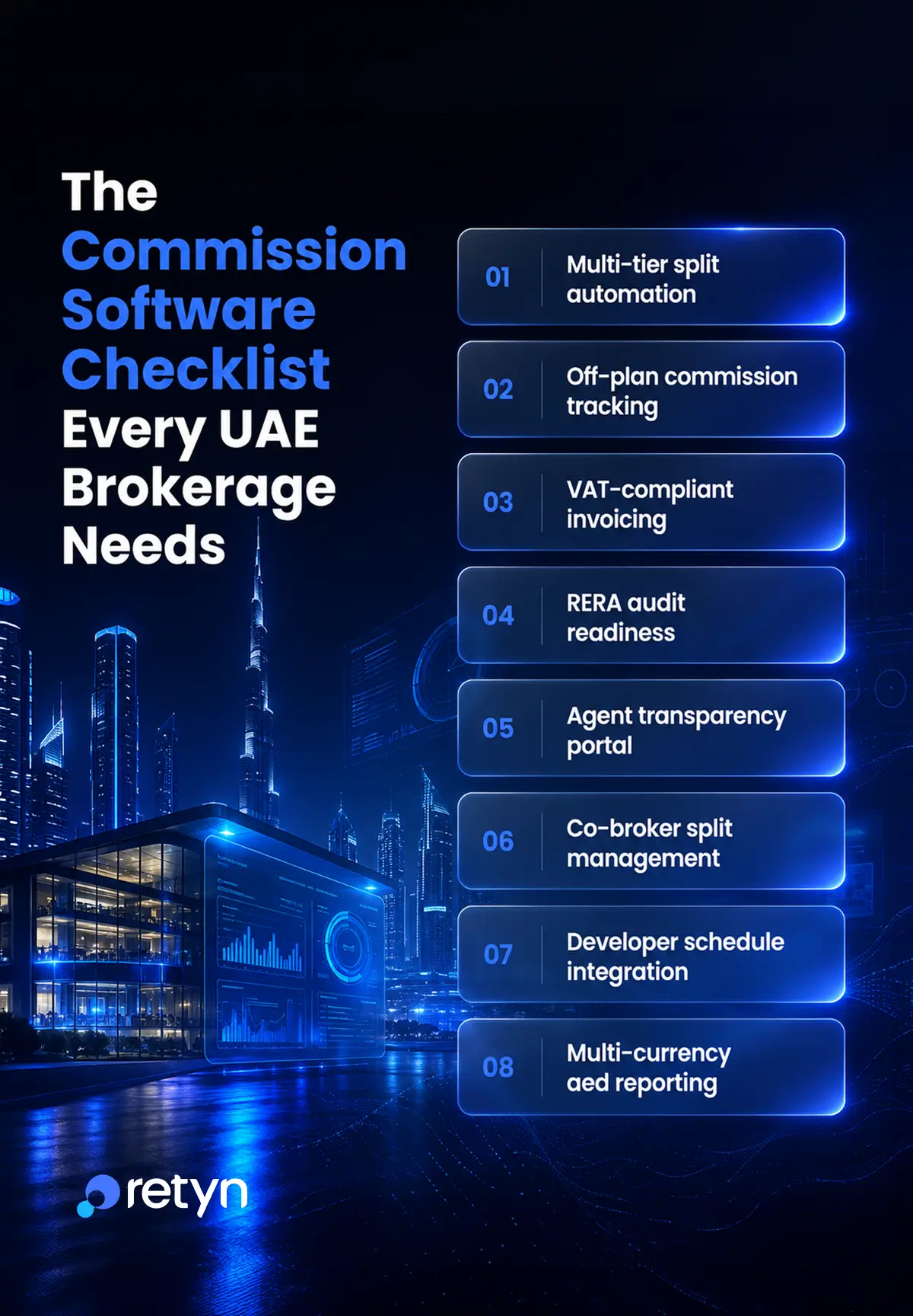 Commission software checklist for brokerage