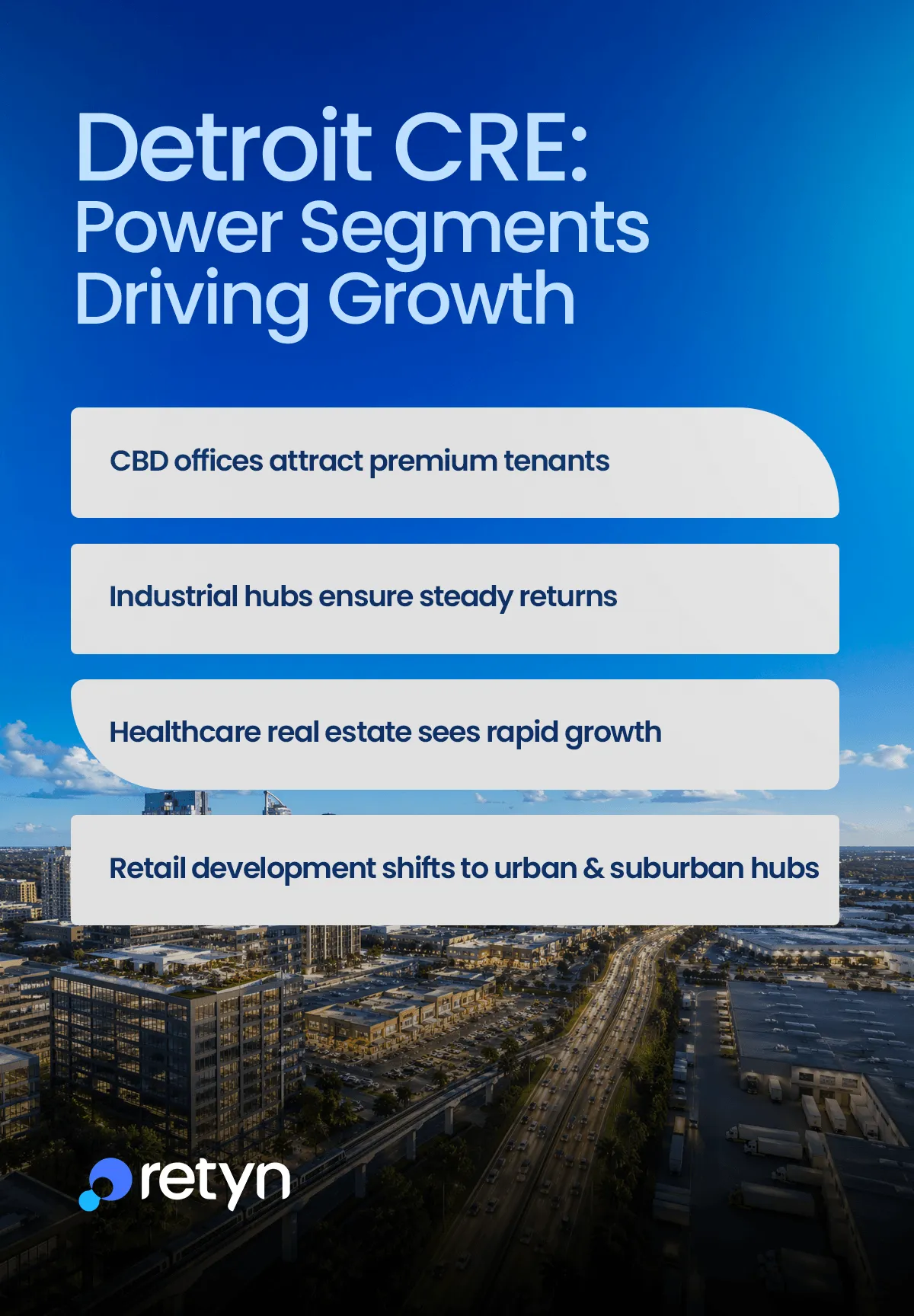 detroit cre power segments driving growth