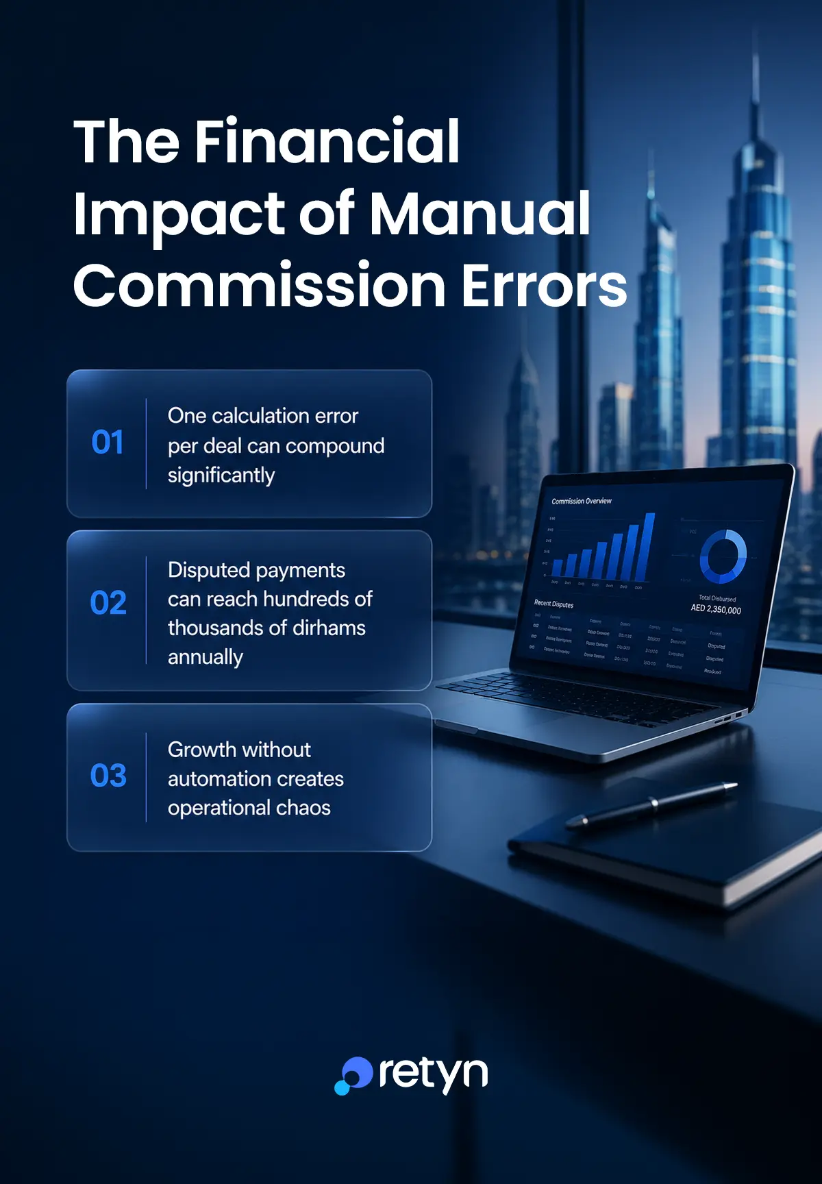 Financial impact of manual commission