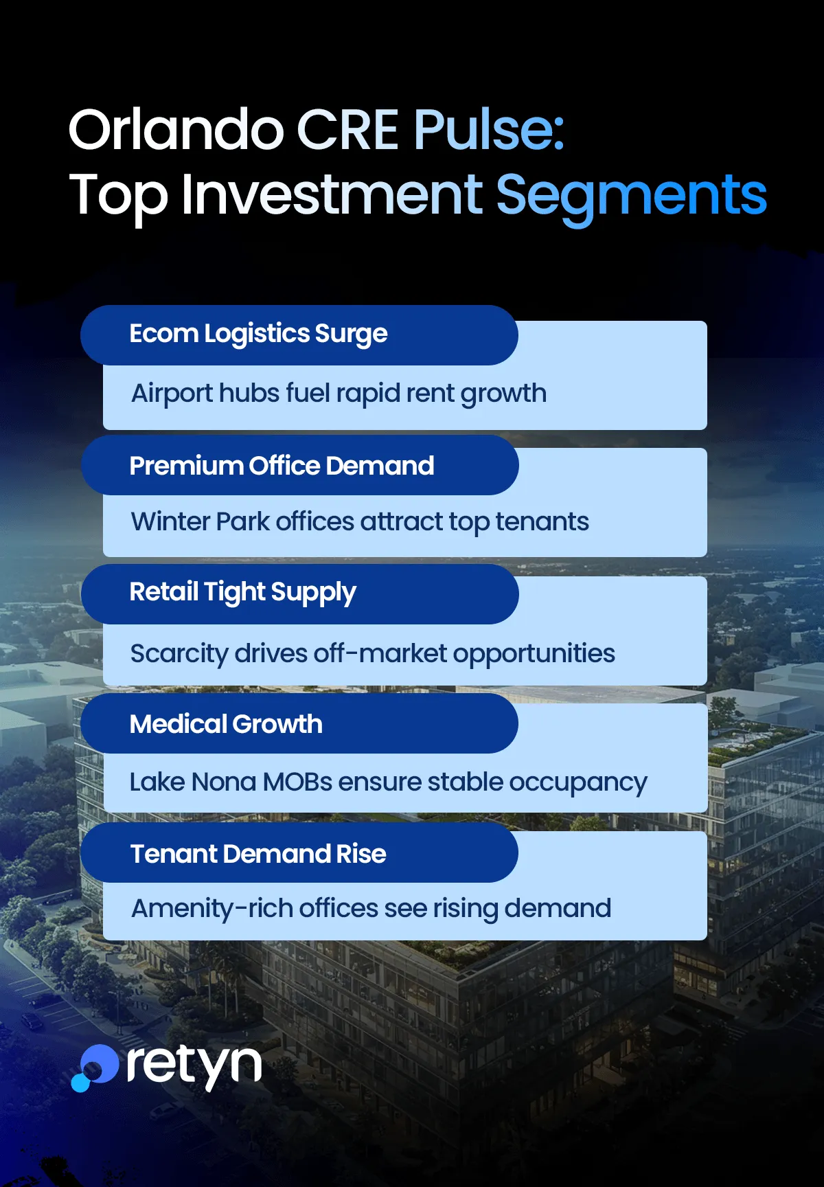 orlando cre top investment segments