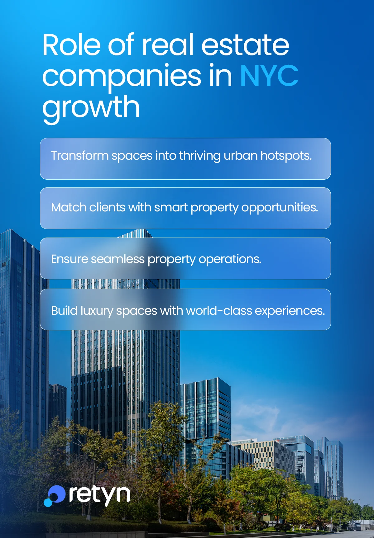 role of real estate companies nyc growth