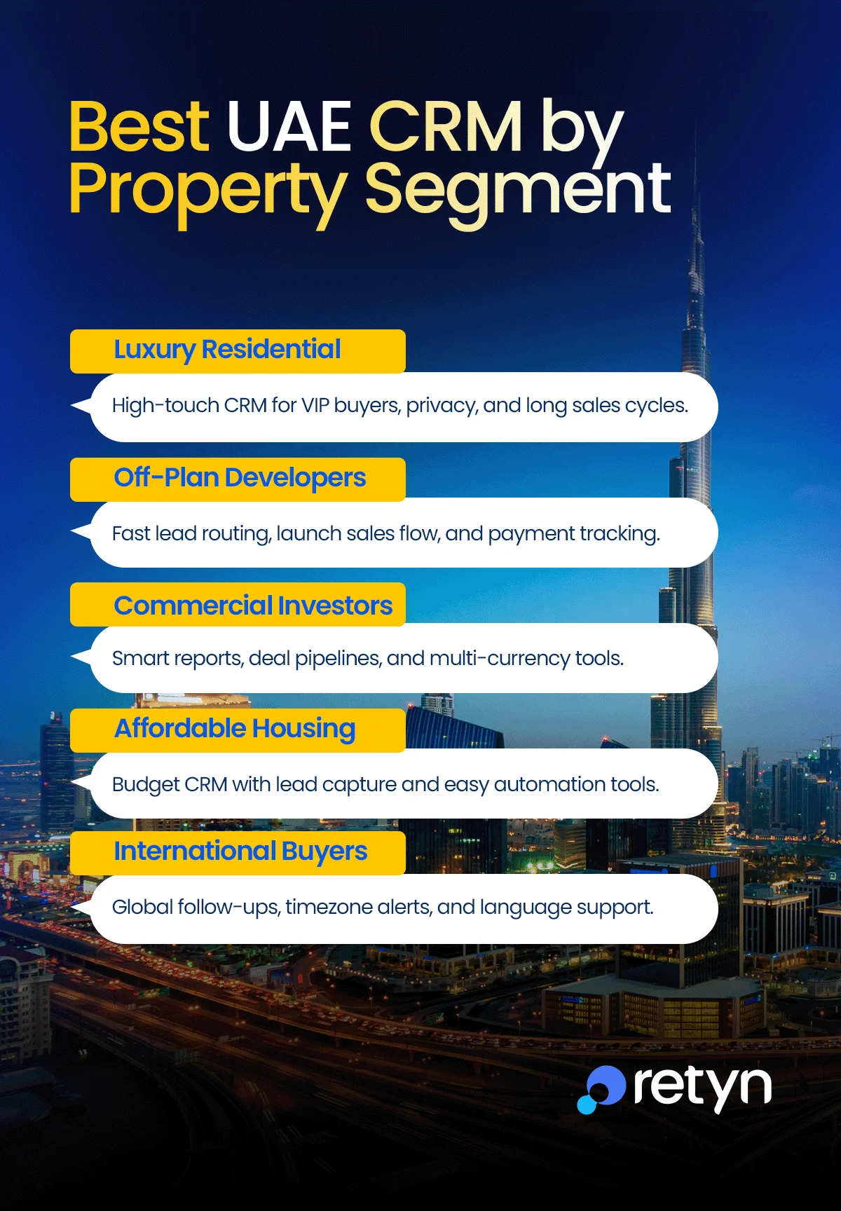 uae crm by property segment