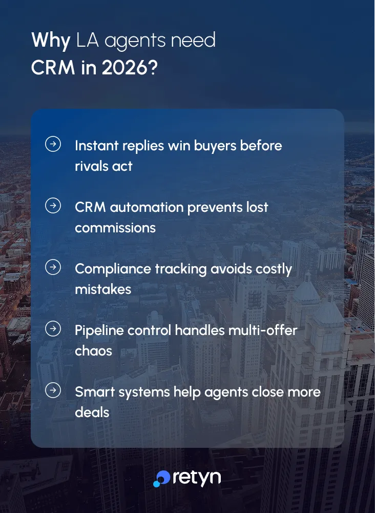 why la agents need crm