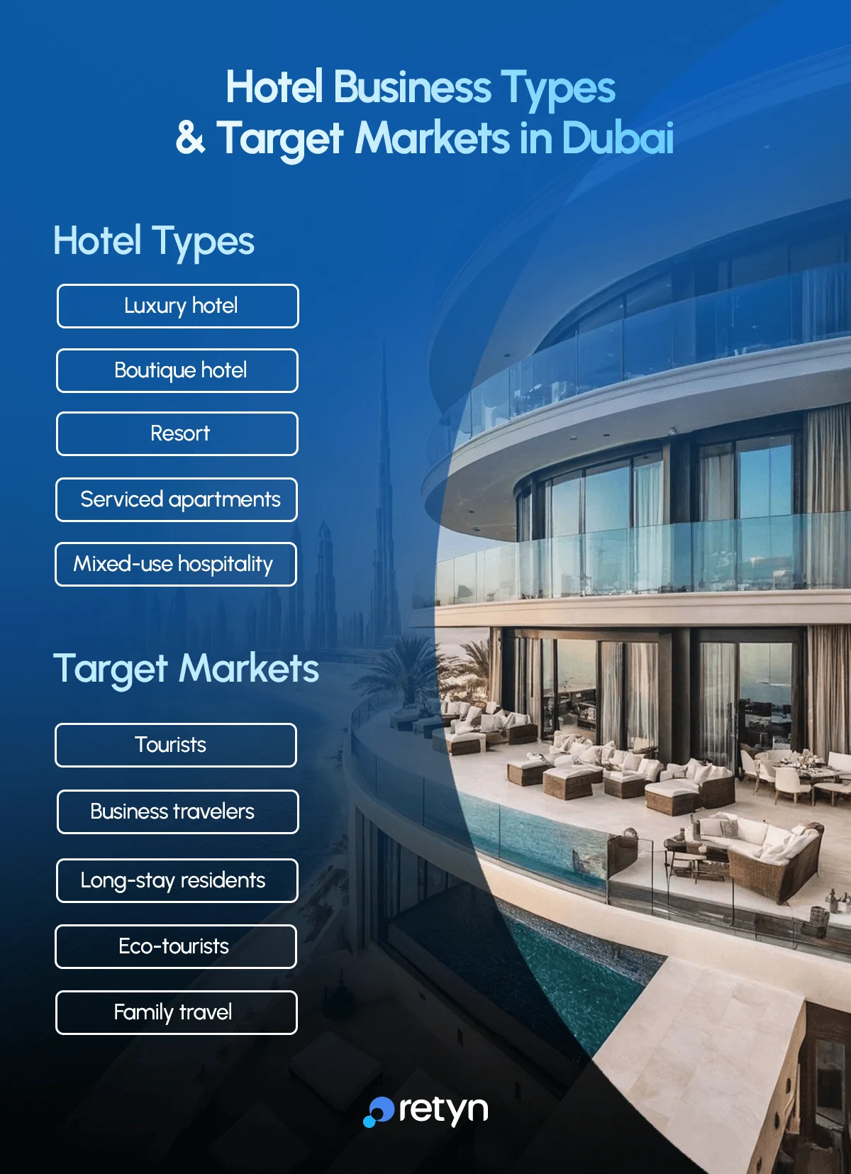 Dubai hotel types and target market