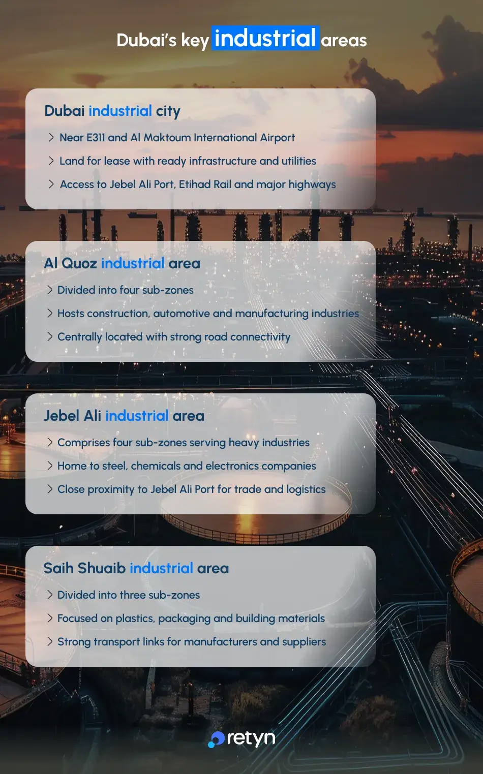  Dubai industrial areas