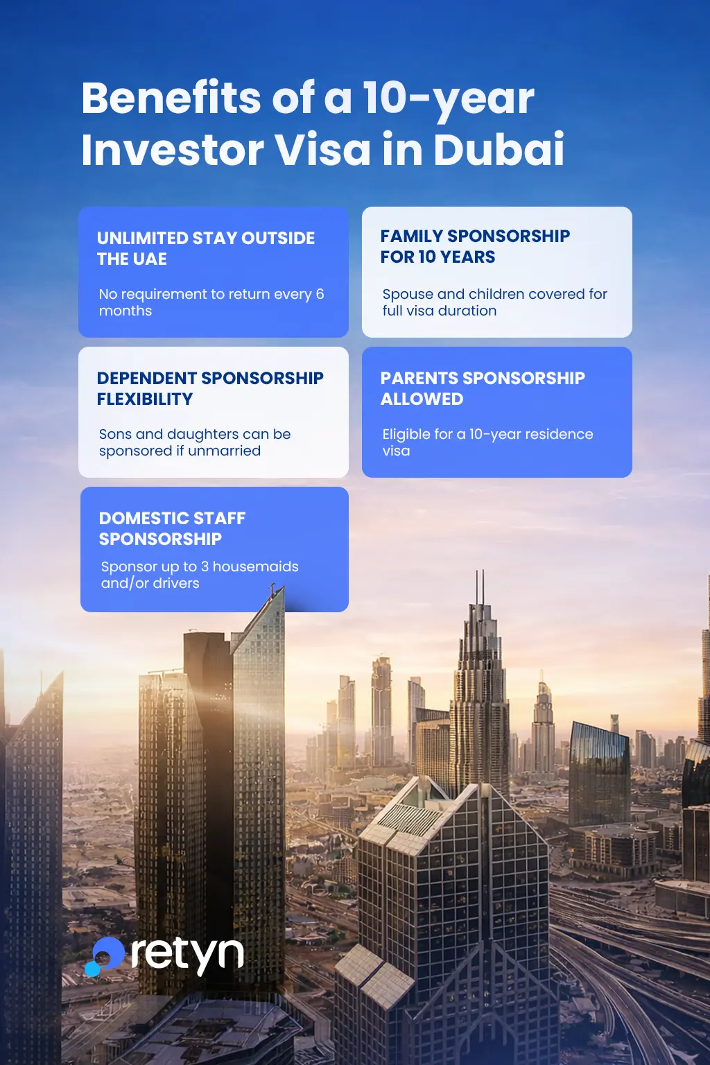 UAE Investor Visa benefits