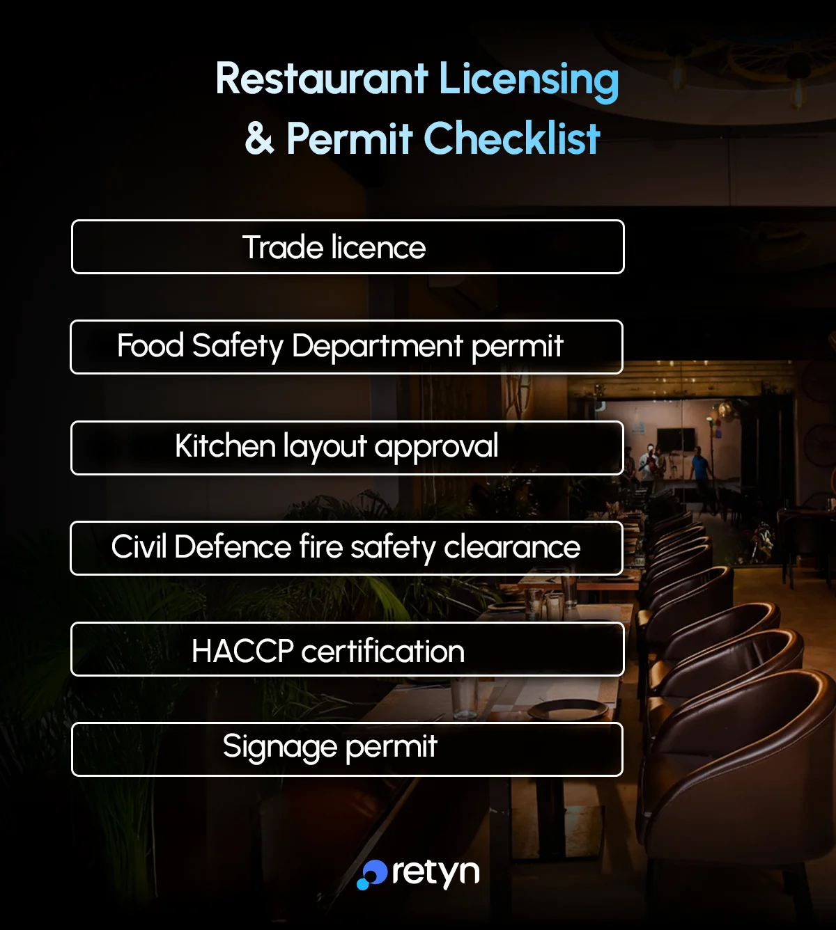 Restaurant licensing checklist