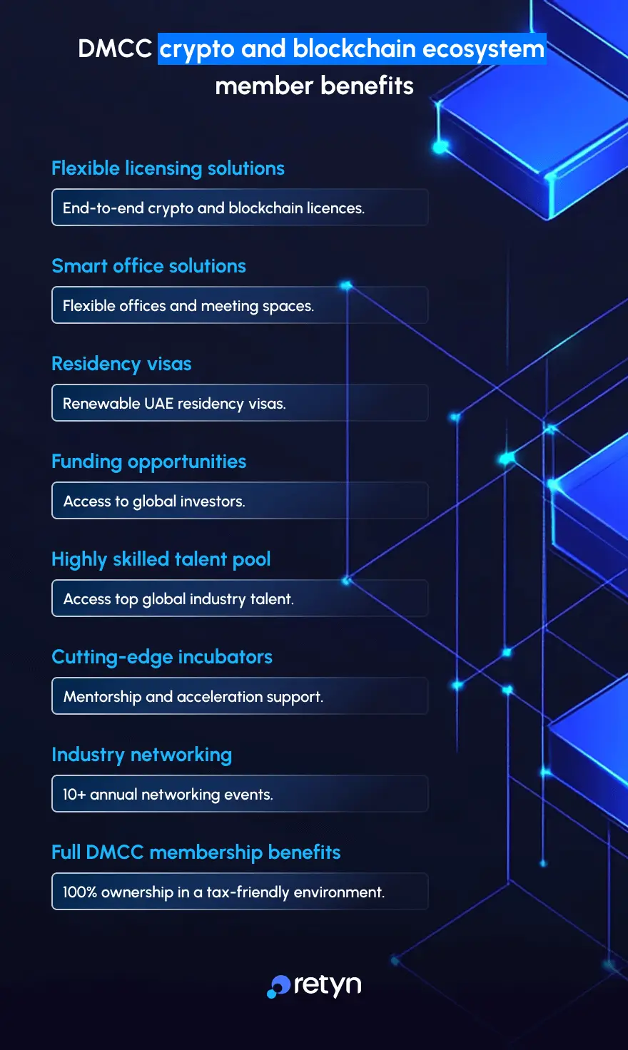 DMCC blockchain ecosystem benefits
