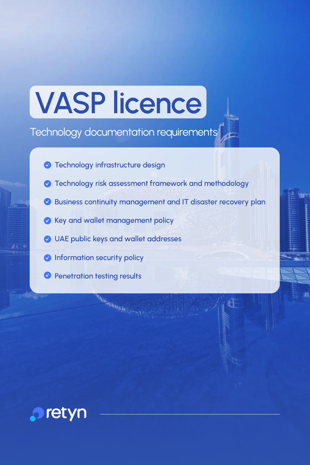  VASP technology documentation requirements