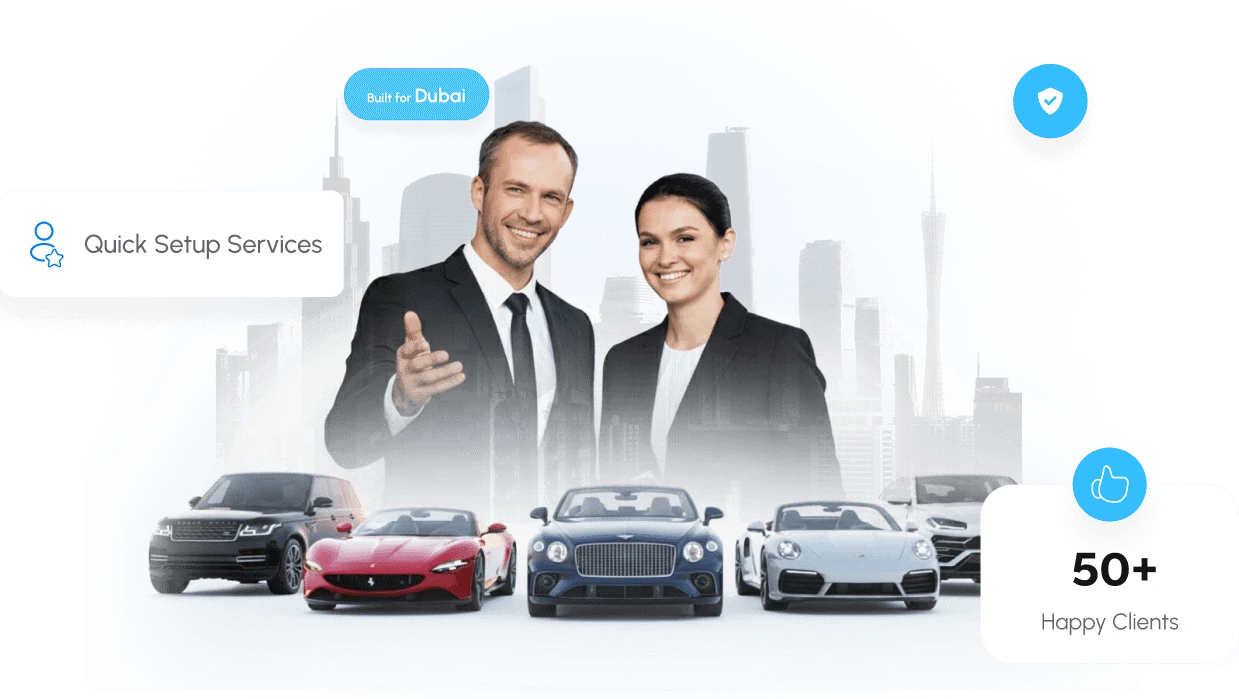Car rental company setup in Dubai