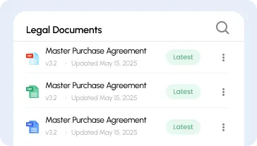 Centralized legal document repository