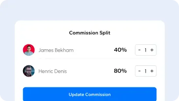 Commission management system