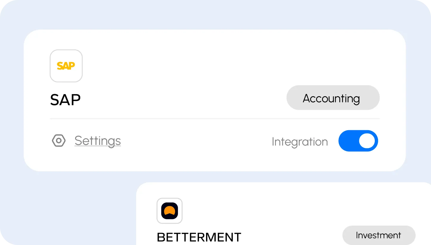 Integration with financial systems 