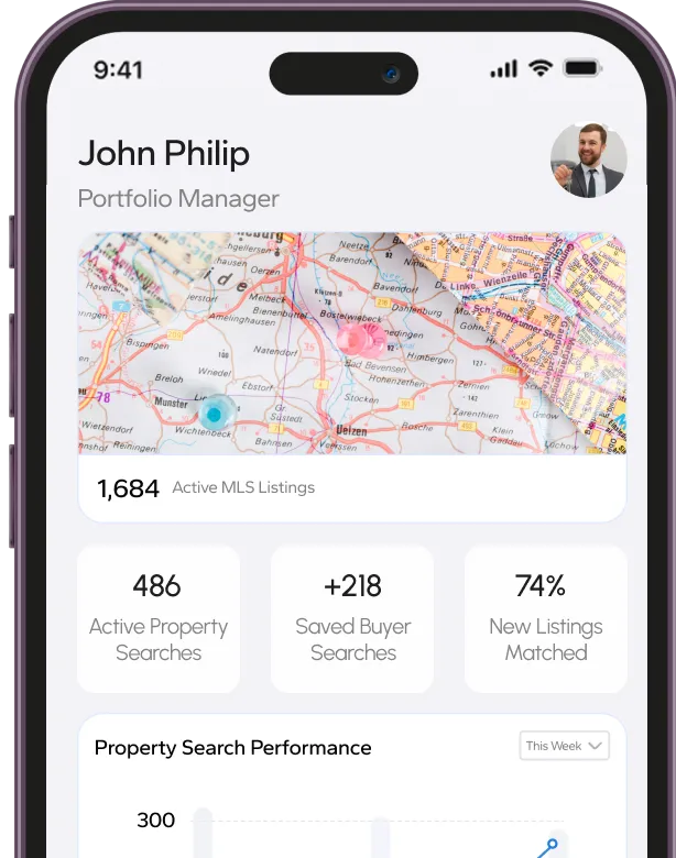 Advanced Real Estate CRM with MLS Data Sync and IDX Search Features