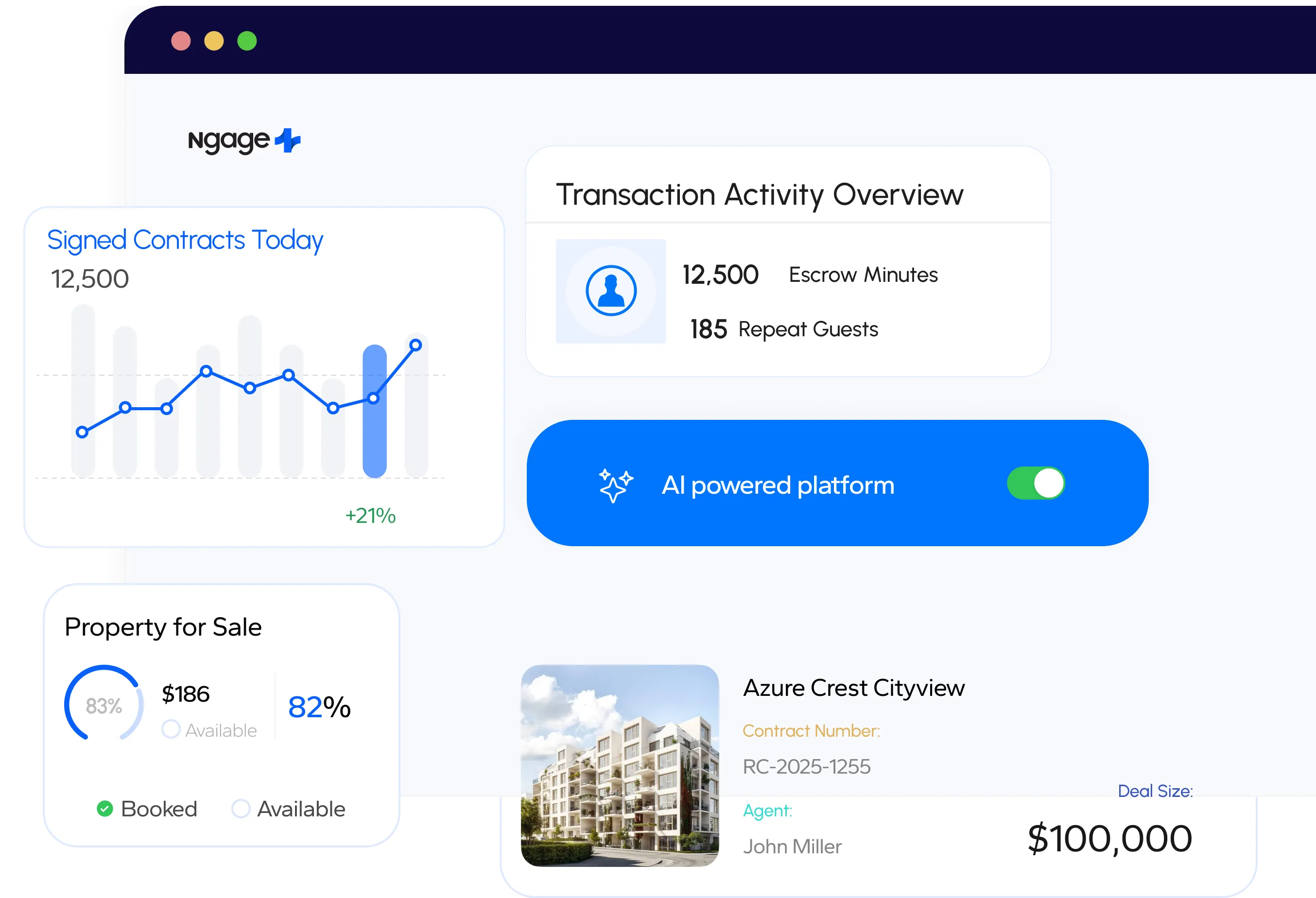 Secure and automated real estate smart contract infrastructure