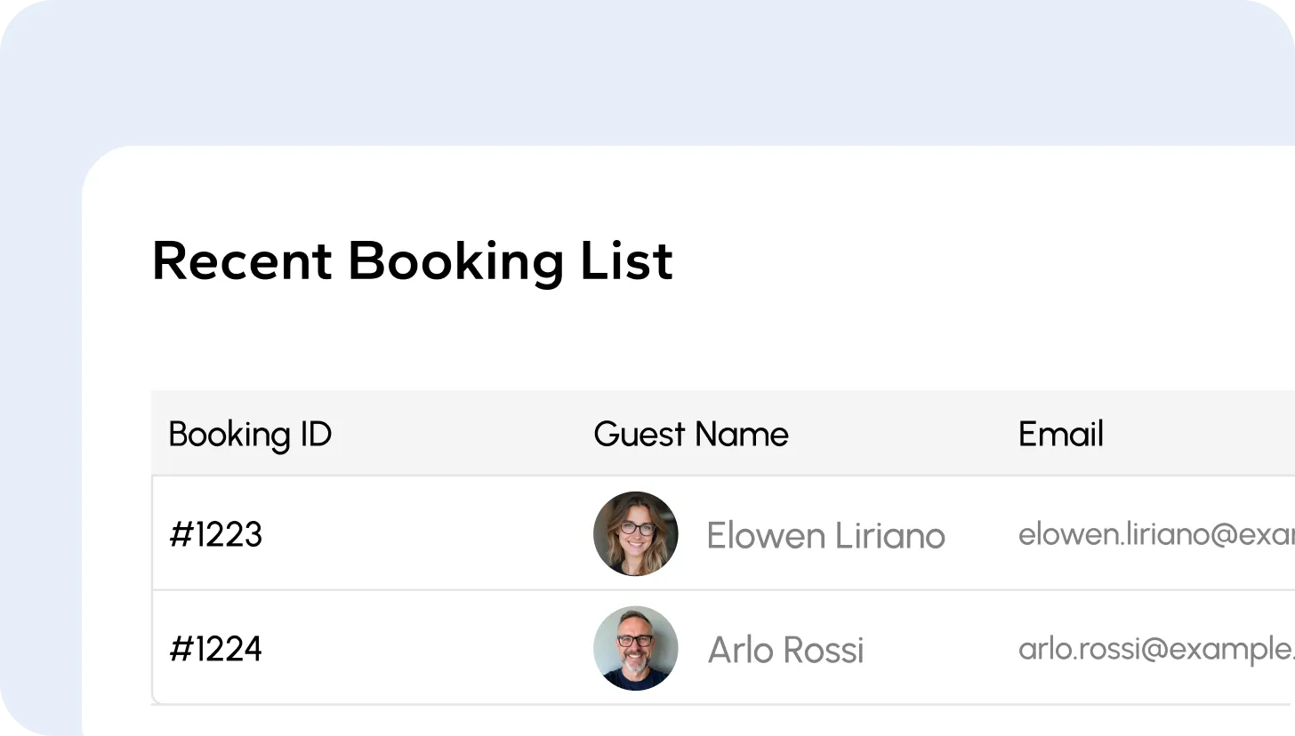 Automated booking management