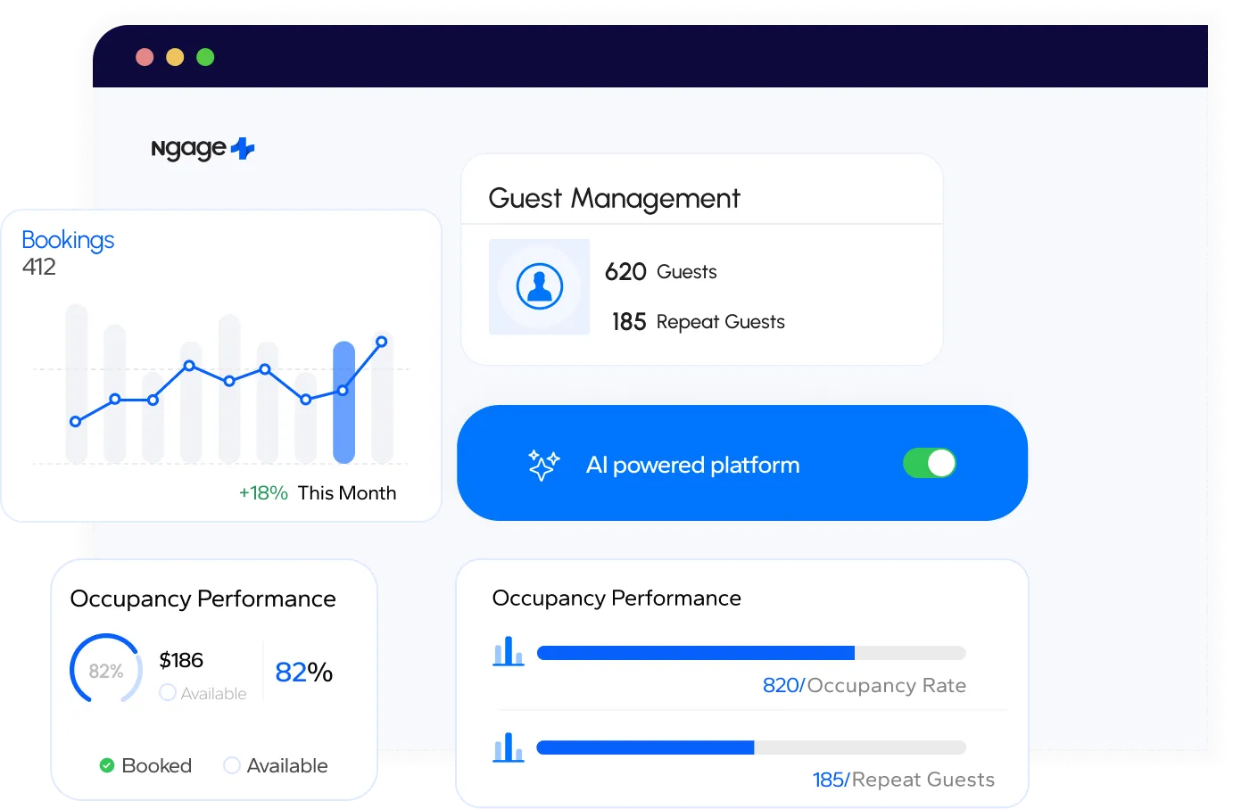 Retyn Unified Vacation Rental CRM and Property Management Dashboard