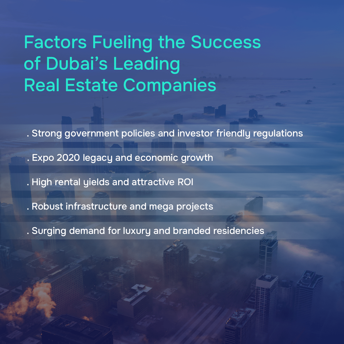 Factors fueling Dubai leading real estate companies