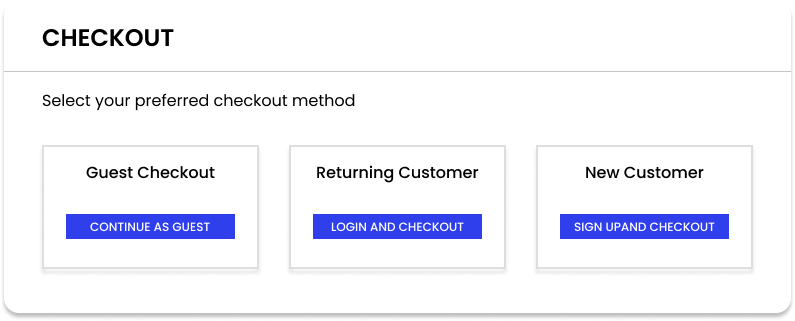 Provide guest checkout