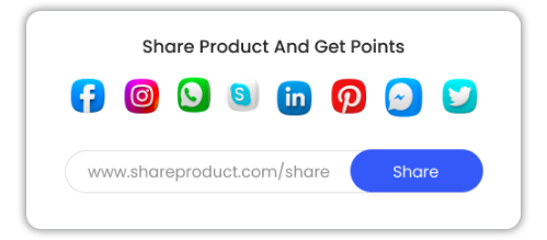 Share products through social media