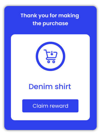 Instant rewards after every purchase