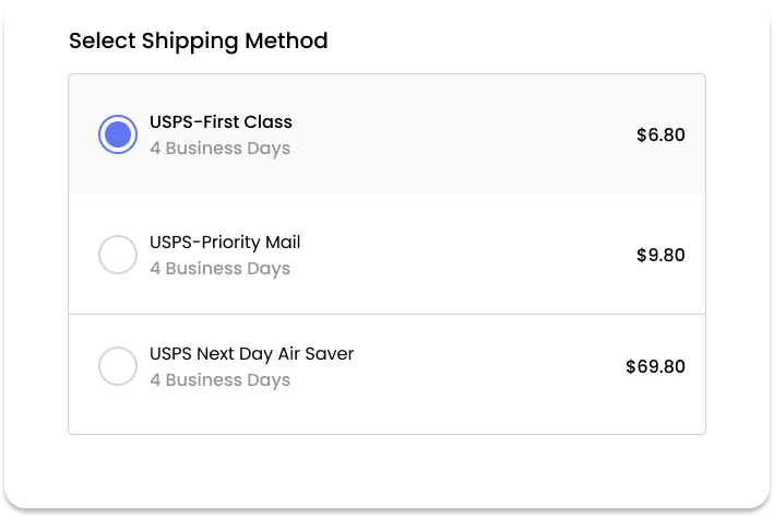 Multiple options for product delivery