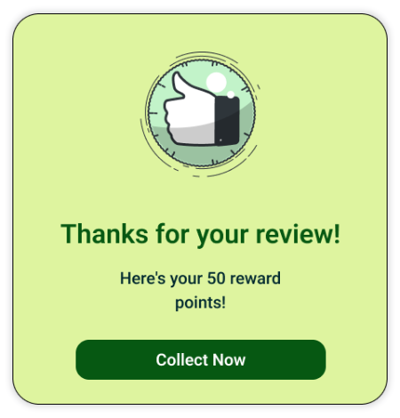 Reward for reviews