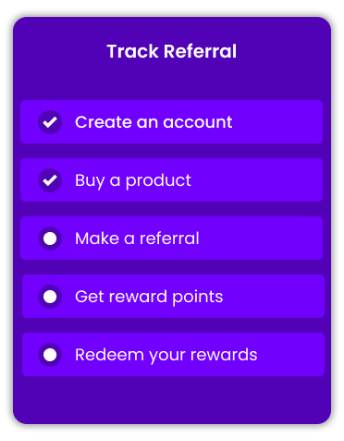 Track number of referrals made by a customer